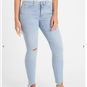 Banana Republic curvy mid rise light wash jeans